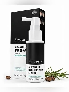 Anveya Hair & Beard Growth Serum Spray (60 ml)